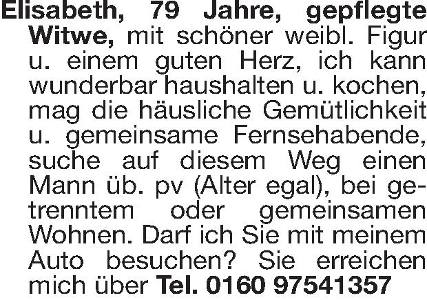 Sie sucht ihn 0172