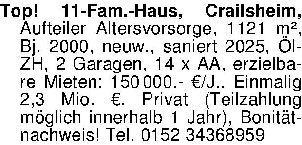 Vorschaubild der Anzeige, (Id: 2020400)