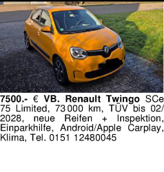 Vorschaubild der Anzeige, (Id: 2046955)