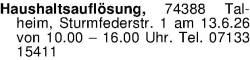 Vorschaubild der Anzeige, (Id: 2051693)