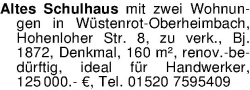 Vorschaubild der Anzeige, (Id: 2051802)