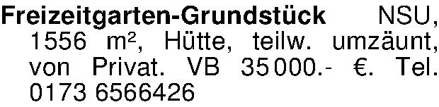 Vorschaubild der Anzeige, (Id: 2073415)